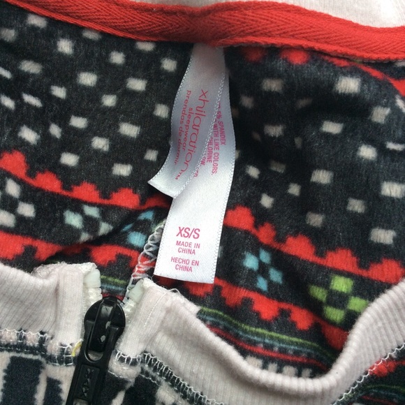 Xhilaration Velour Onsie Holiday Jammies - Picture 5 of 5